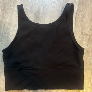 Lululemon black cropped tank